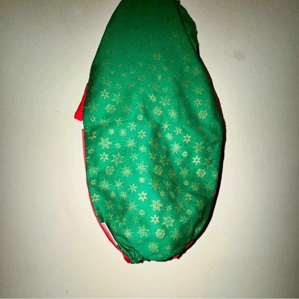 Vintage Festive Santa Claus Hanging Plastic Bag Holder Dispenser